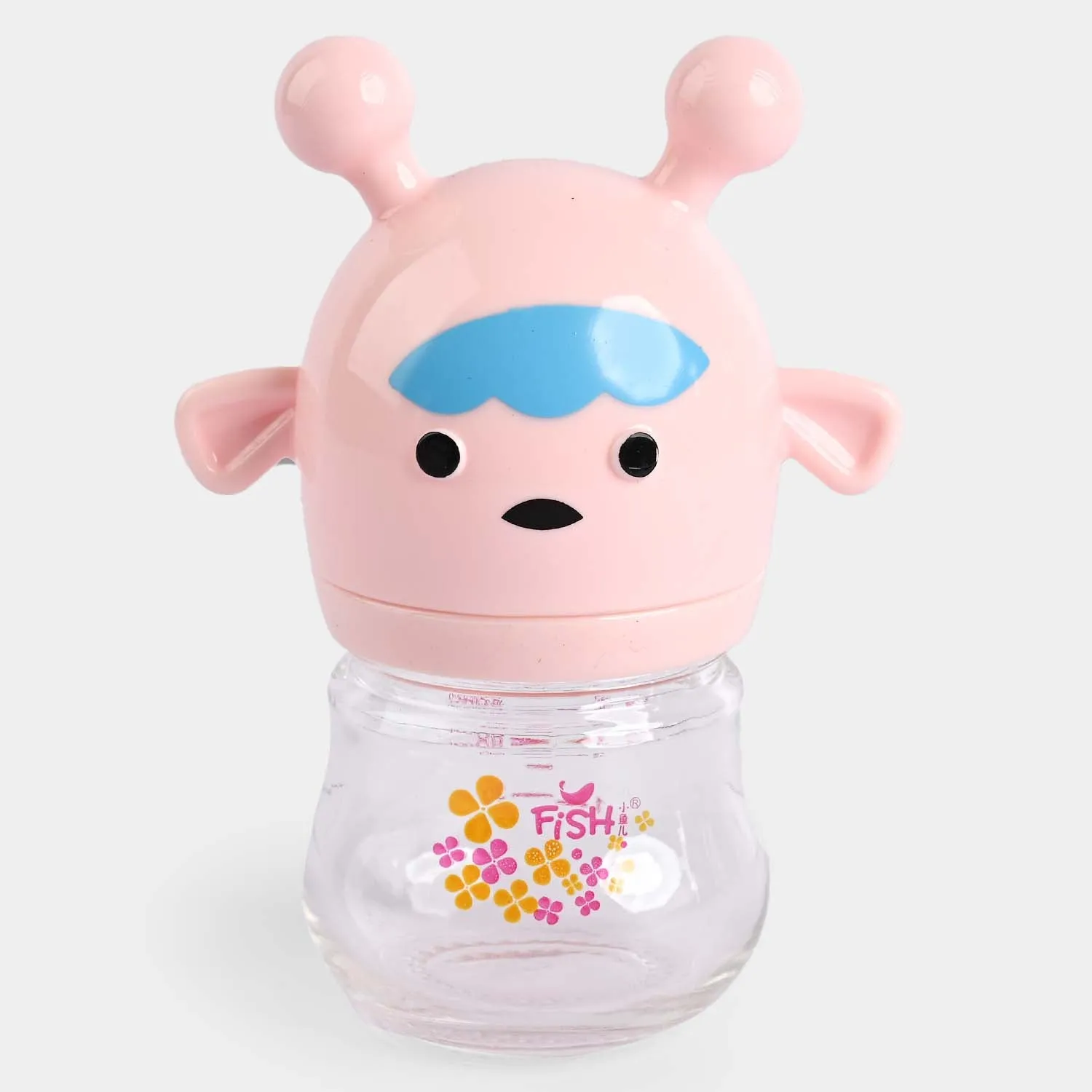 Fish Baby Glass Feeding Bottle 80Ml | Pink