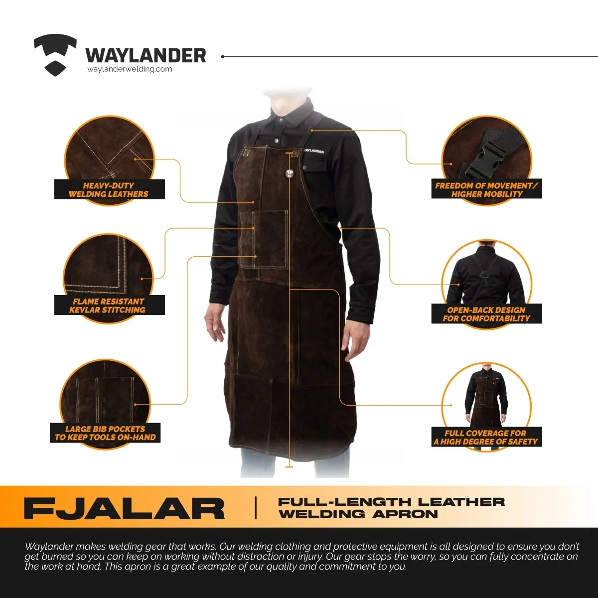 FJALAR Leather Welding Apron