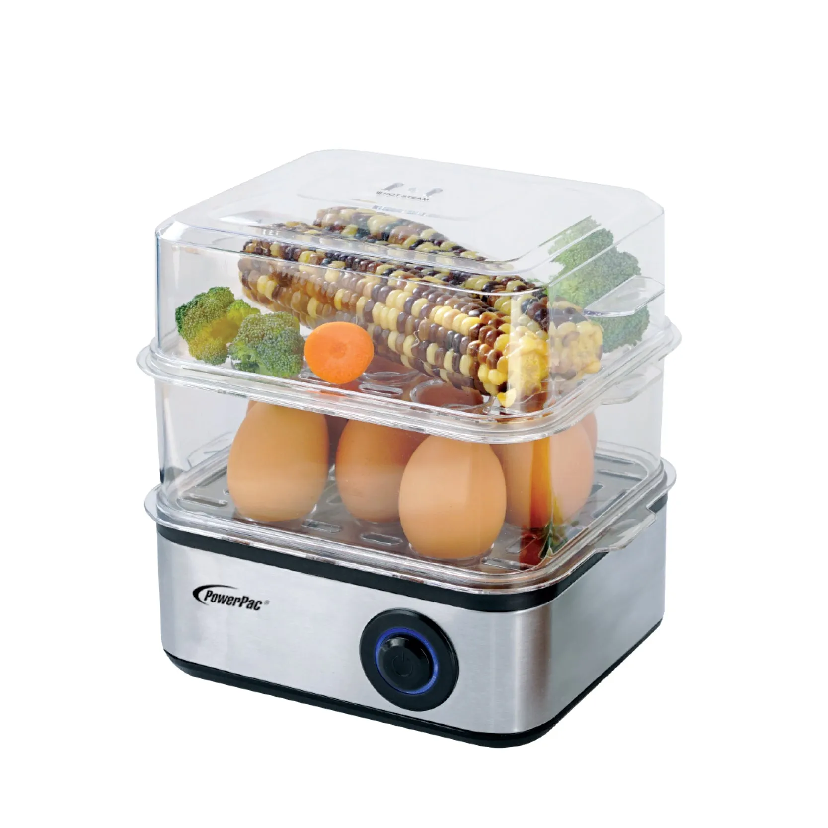 Food steamer 2.5L Multifunction 2 Tier Steamer (PPS706)