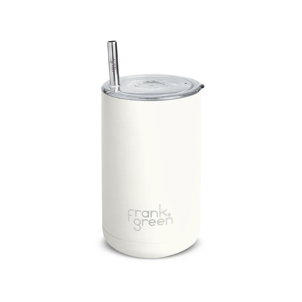 Frank Green Iced Coffee Cup with Straw - Cloud