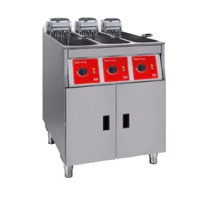 FriFri Super Easy 633 Electric Free-standing Fryer Triple Tank Triple Basket with Filtration 22.5kW Three Phase - HS073-3PH