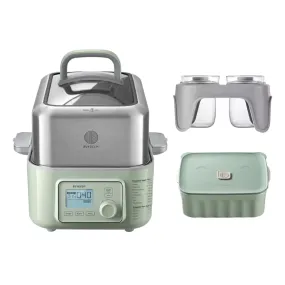 G563 Electric Food Steamer with Ceramic Lunch Box - Bundle Offer