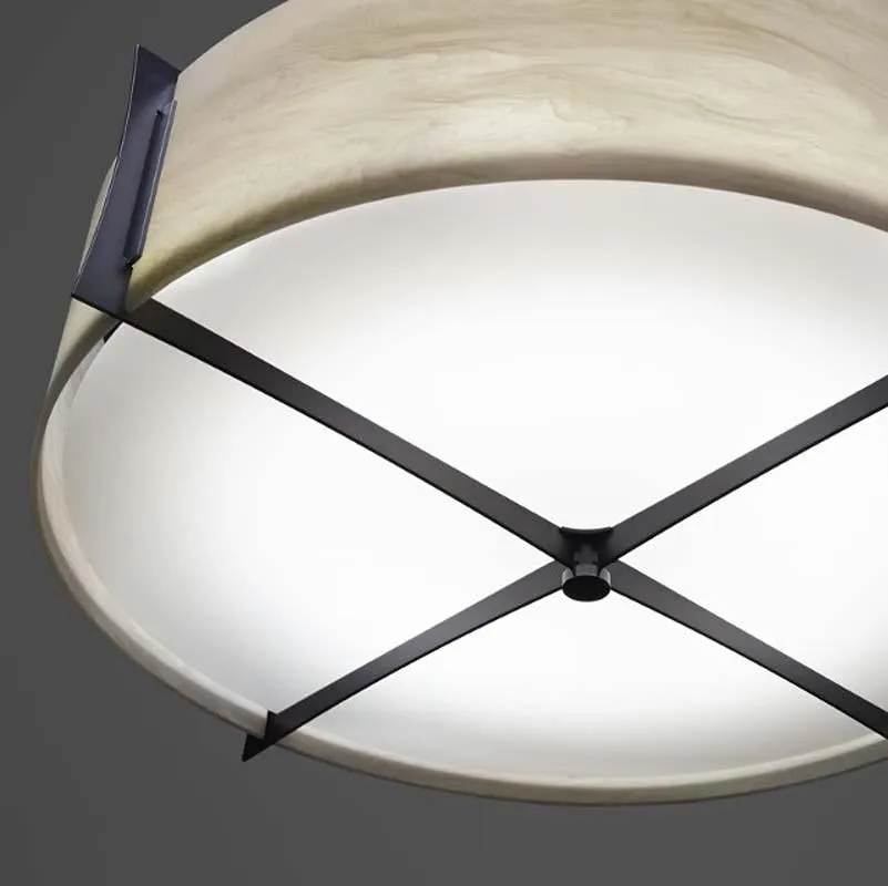 Genesis 17390-24-SFM Indoor/Outdoor Semi Flush Mount Pendant By Ultralights Lighting