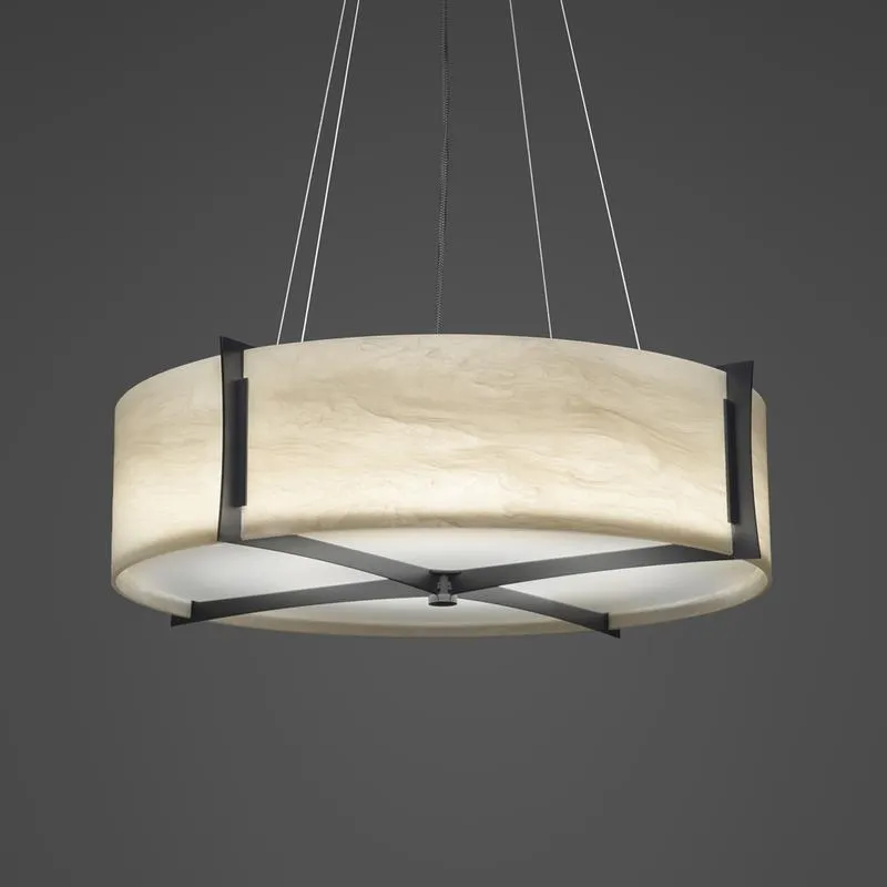 Genesis 17390-24-SFM Indoor/Outdoor Semi Flush Mount Pendant By Ultralights Lighting