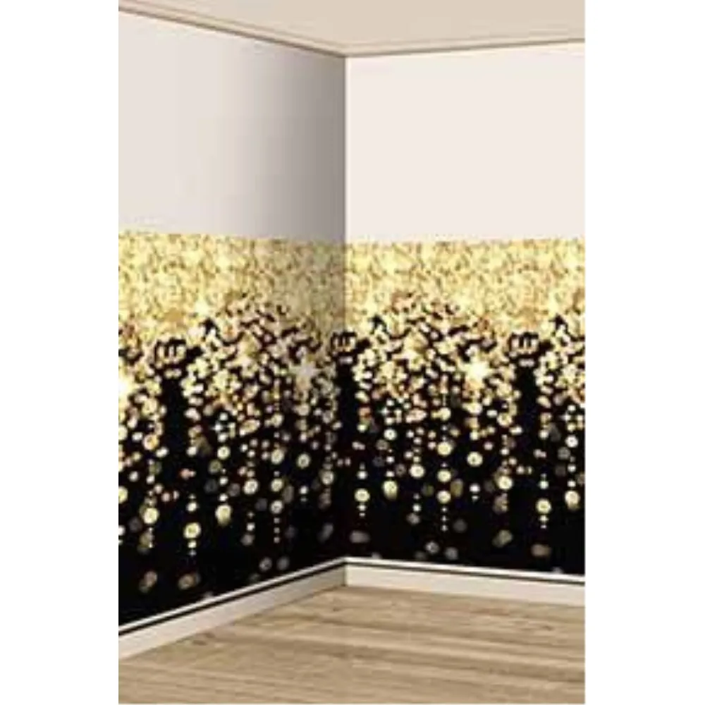 Glitz & Glam Cascading Lights Plastic Scene Setter Room Roll