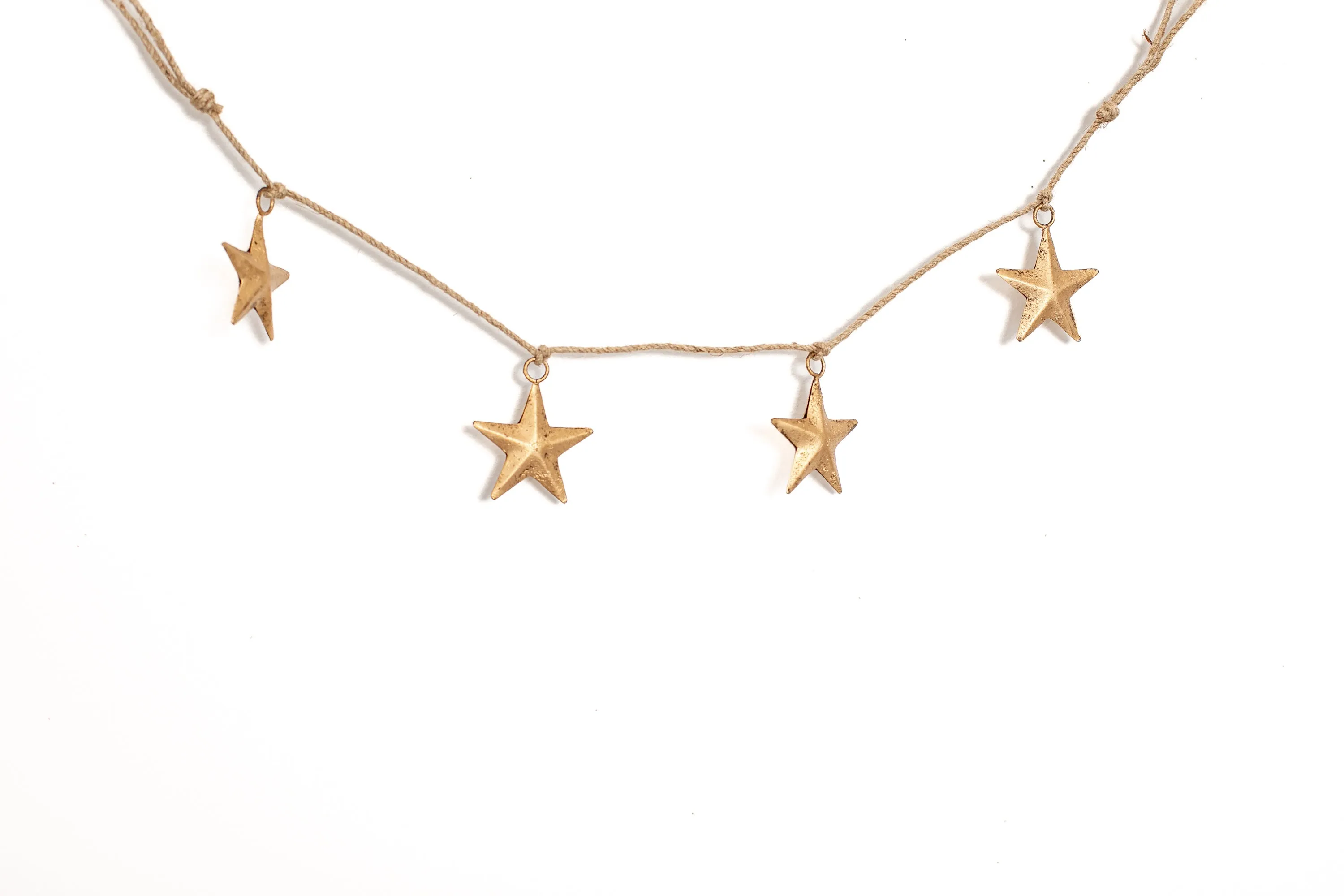 Gold Brass Star Garland