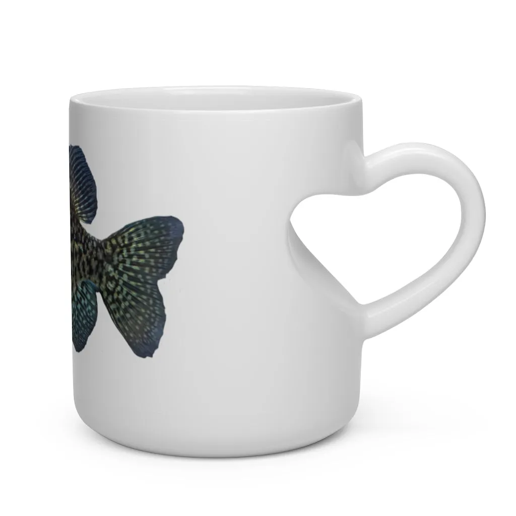 Golden Fish Heart Shape Mug