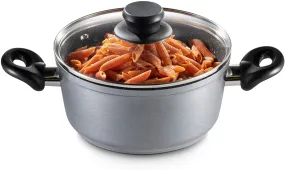 GOURMEX Black Induction Casserole Pot