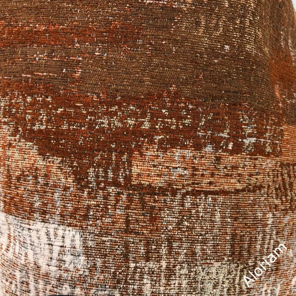 Grand Teton IV Rust Terracotta Brown Texture Pillow Cover