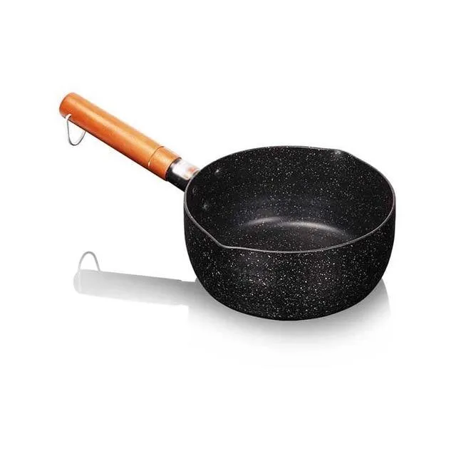 Granite Coating Sauce Pan with Wooden Handle