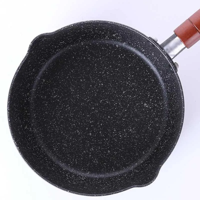 Granite Coating Sauce Pan with Wooden Handle