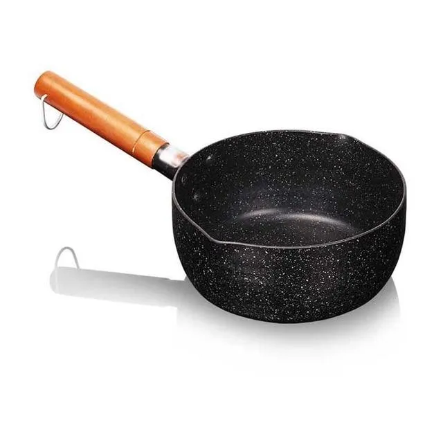 Granite Coating Sauce Pan with Wooden Handle