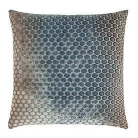 Gunmetal Dots Velvet Pillow by Kevin O'Brien Studio