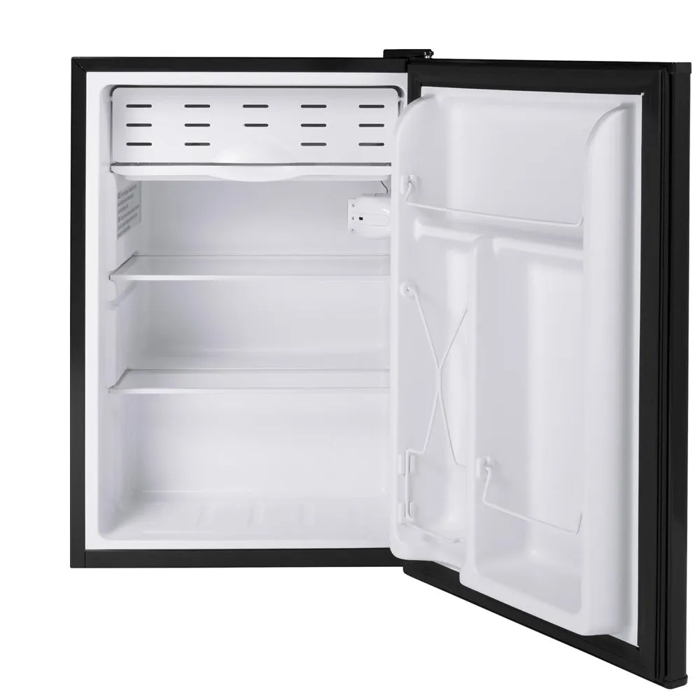 Haier - 2.7-cu ft Freestanding Mini Fridge Freezer Compartment - Black