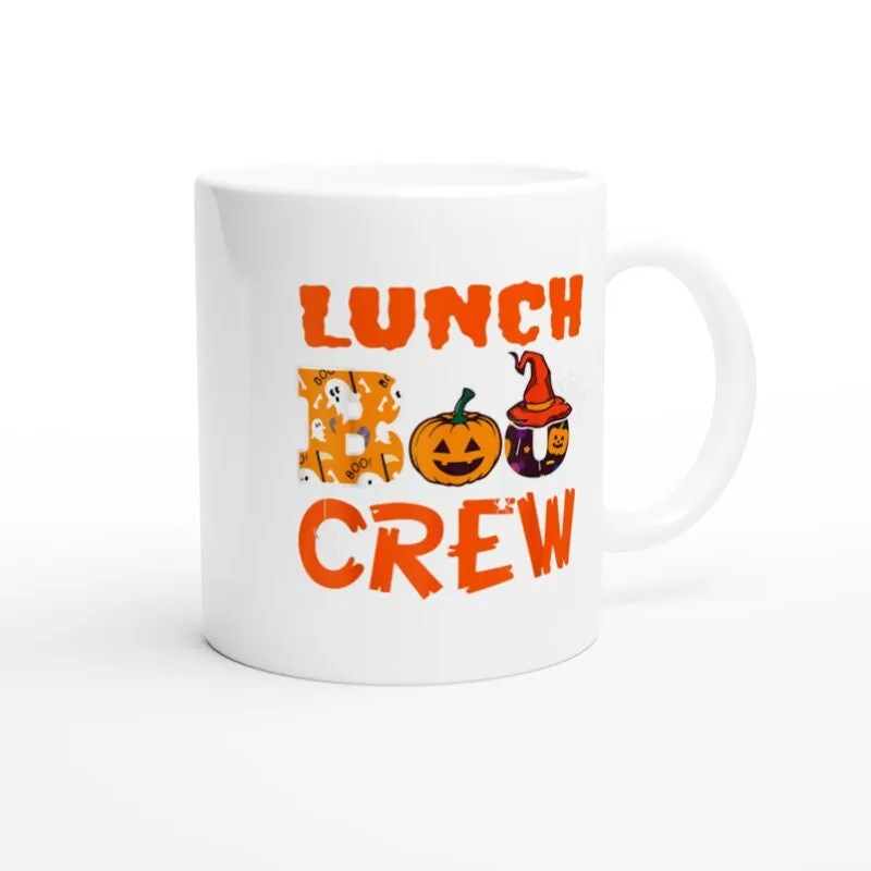 halloween  lunch Boo Crew mug  ,Halloween mug  , Boo Crew mug ,  ceramic halloween mug , Funny crew mug , halloween Gift,