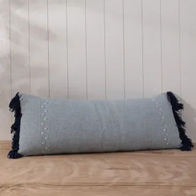 Hand Woven Jacey Pillow Blue