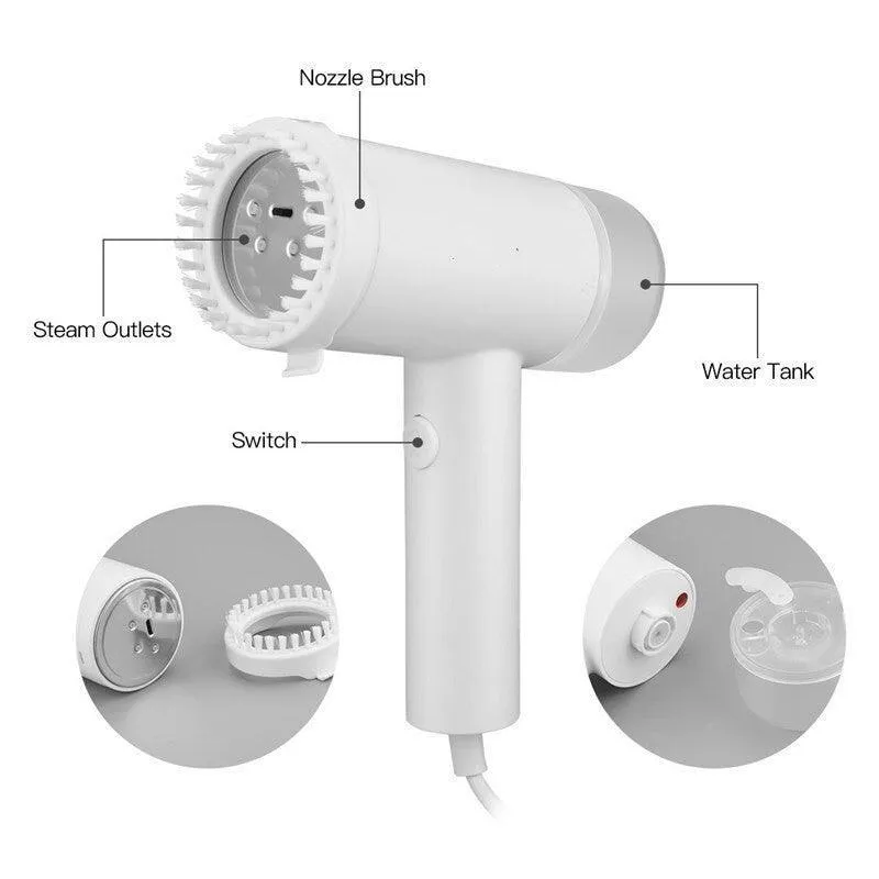 Handheld 1000W Powerful Steamer Brush Mini Electric Garment Cleaner