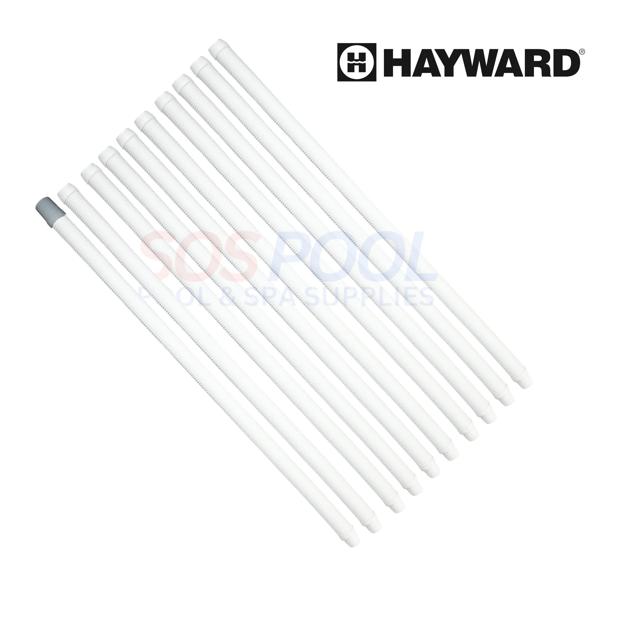 Hayward Sectional Hose Kit For Navigator and Aquanaut | White | 9 Standard And 1 Leader | 39" | PVCHK1900WH