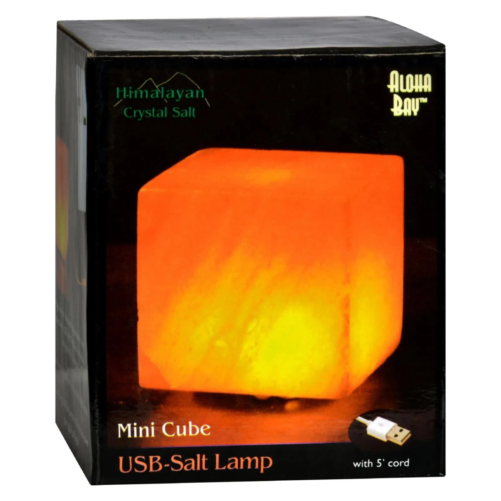 Himalayan Salt Cube Salt Lamp - USB - 3 in