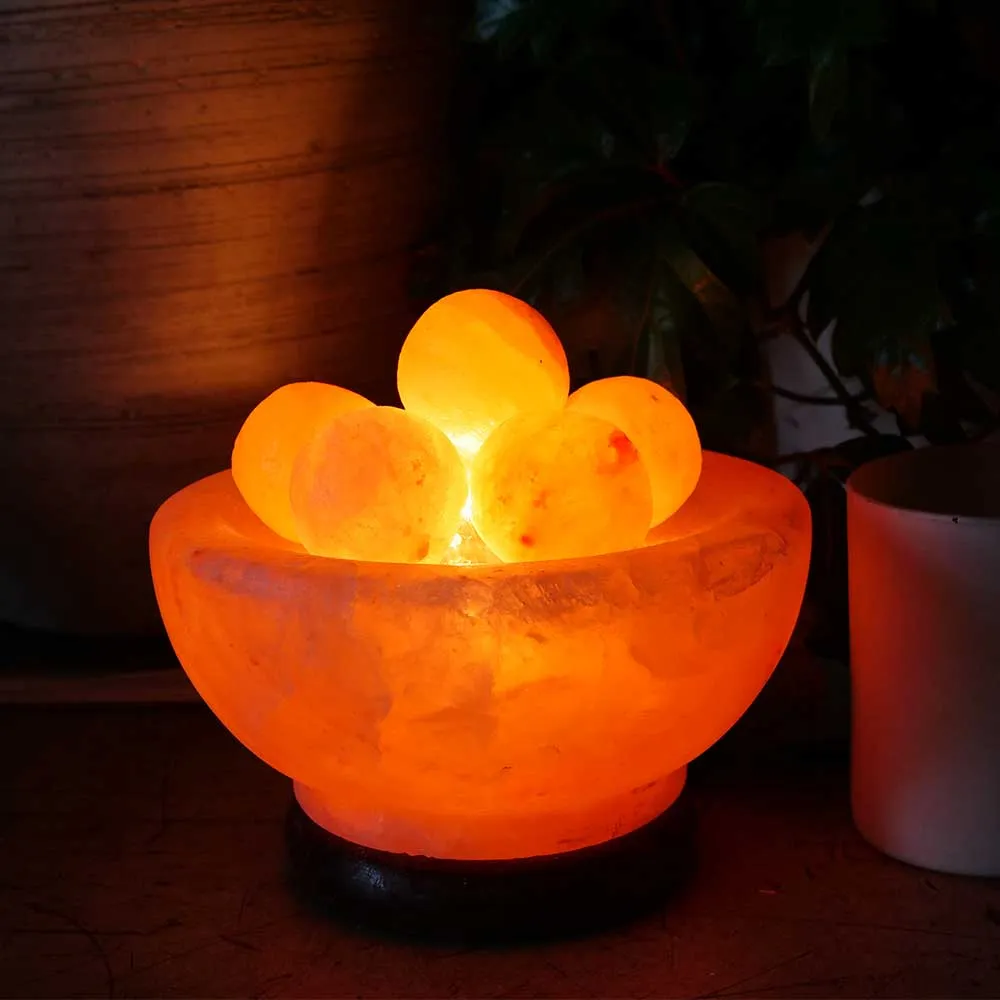 Himalayan Salt Lamp With Massage Balls