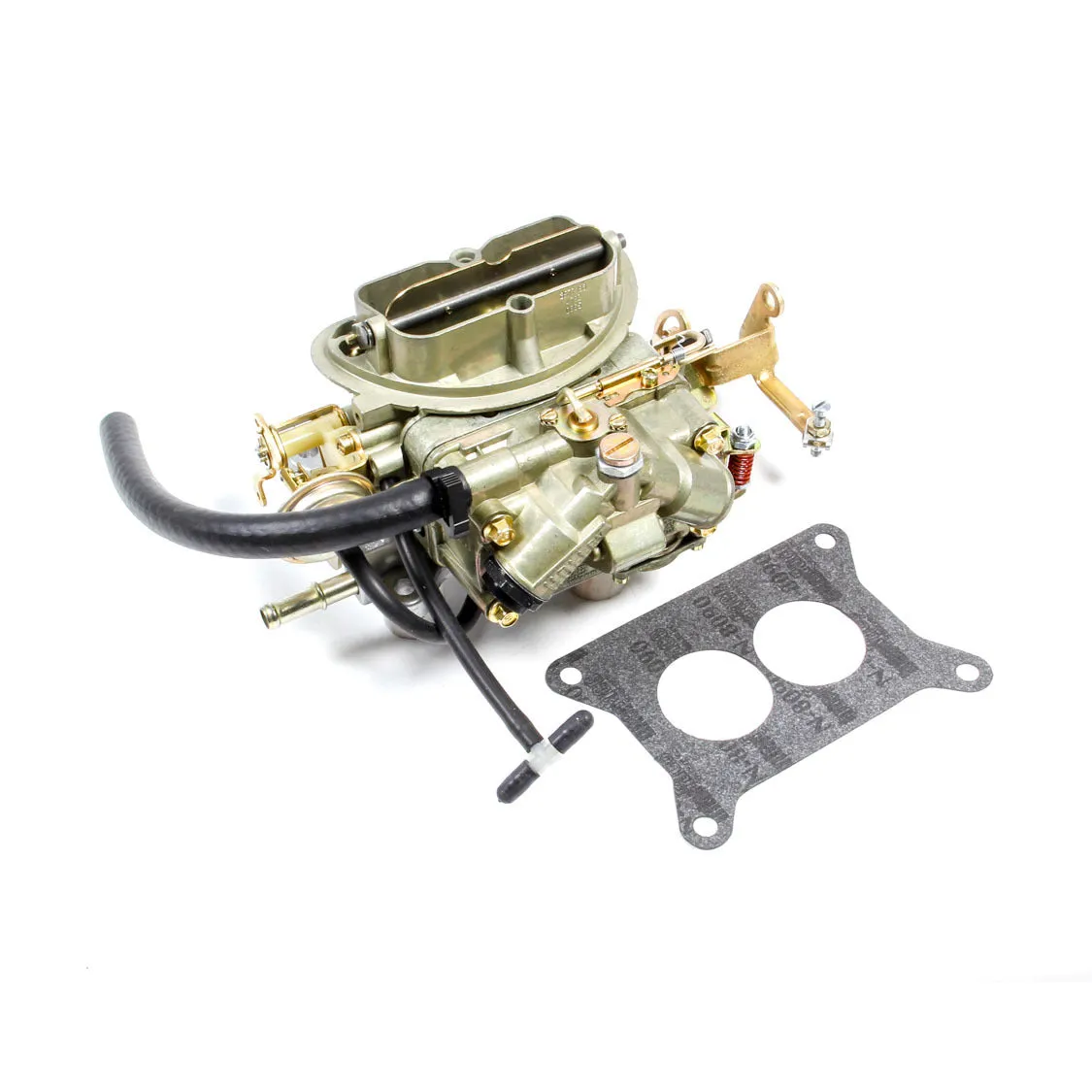 Holley OEM Muscle Car 350 CFM 2-Barrel Carburetor - Holley Flange - Remote Choke - Single Inlet - Gold Chromate - Six Pack Center Carb 0-4792