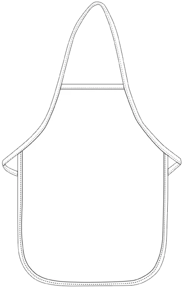 Hot Pink Kid's Bib Apron (No Pockets)