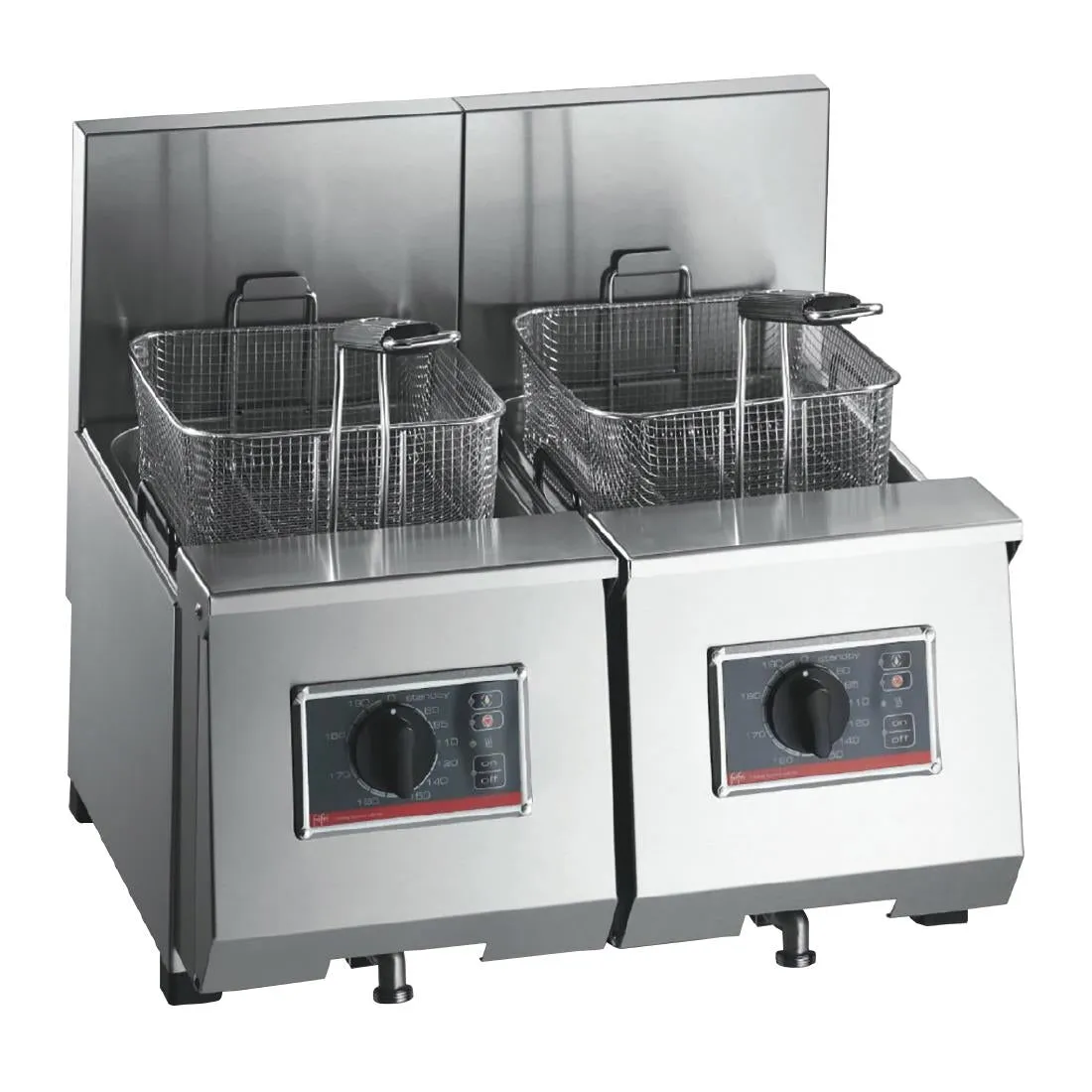 HS088-3PH FriFri Profi  6 6 Electric Countertop Fryer Twin Tank Twin Baskets 2x4.6kW Three Phase