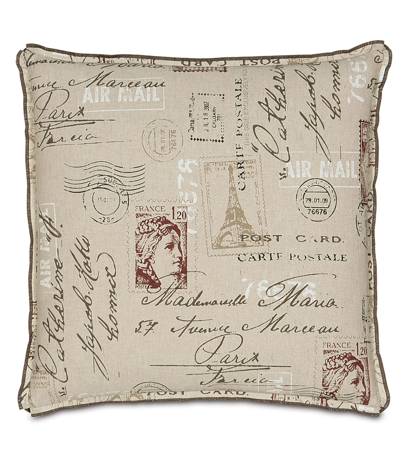 Incoming Airmail Decorative Pillow Cover 22x22