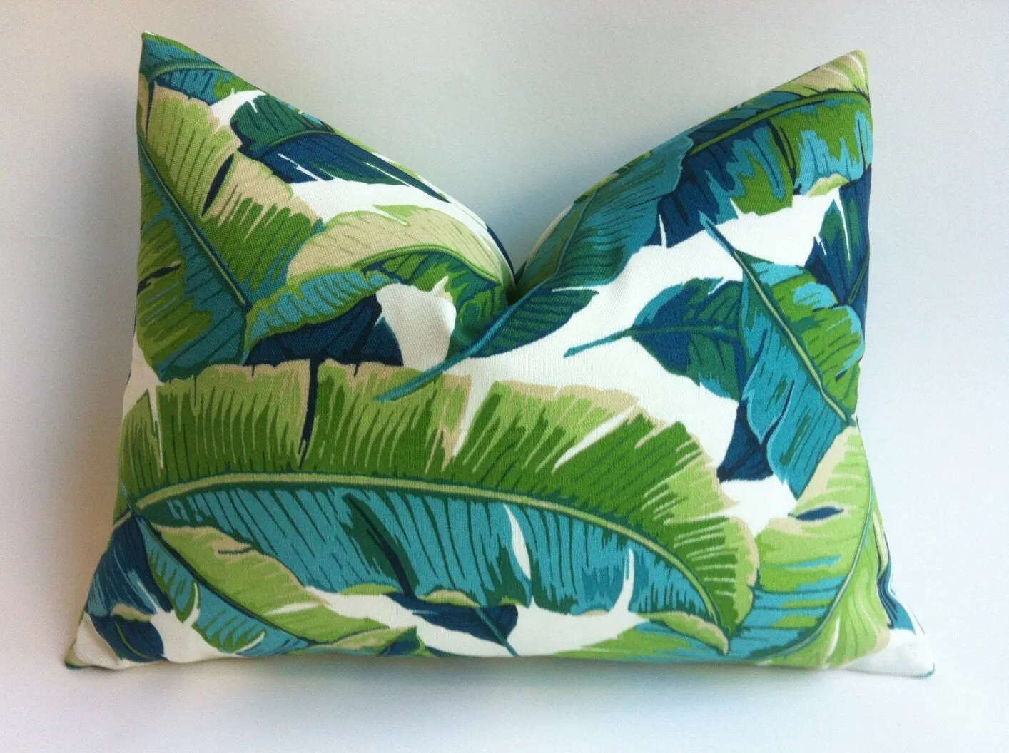 Indoor Outdoor Teal Navy Pillow Cover / 18x18 Lime Pillow Cover / Lime Navy 20x20 22x22 24x24 14x36 16x24 Pillow Cover