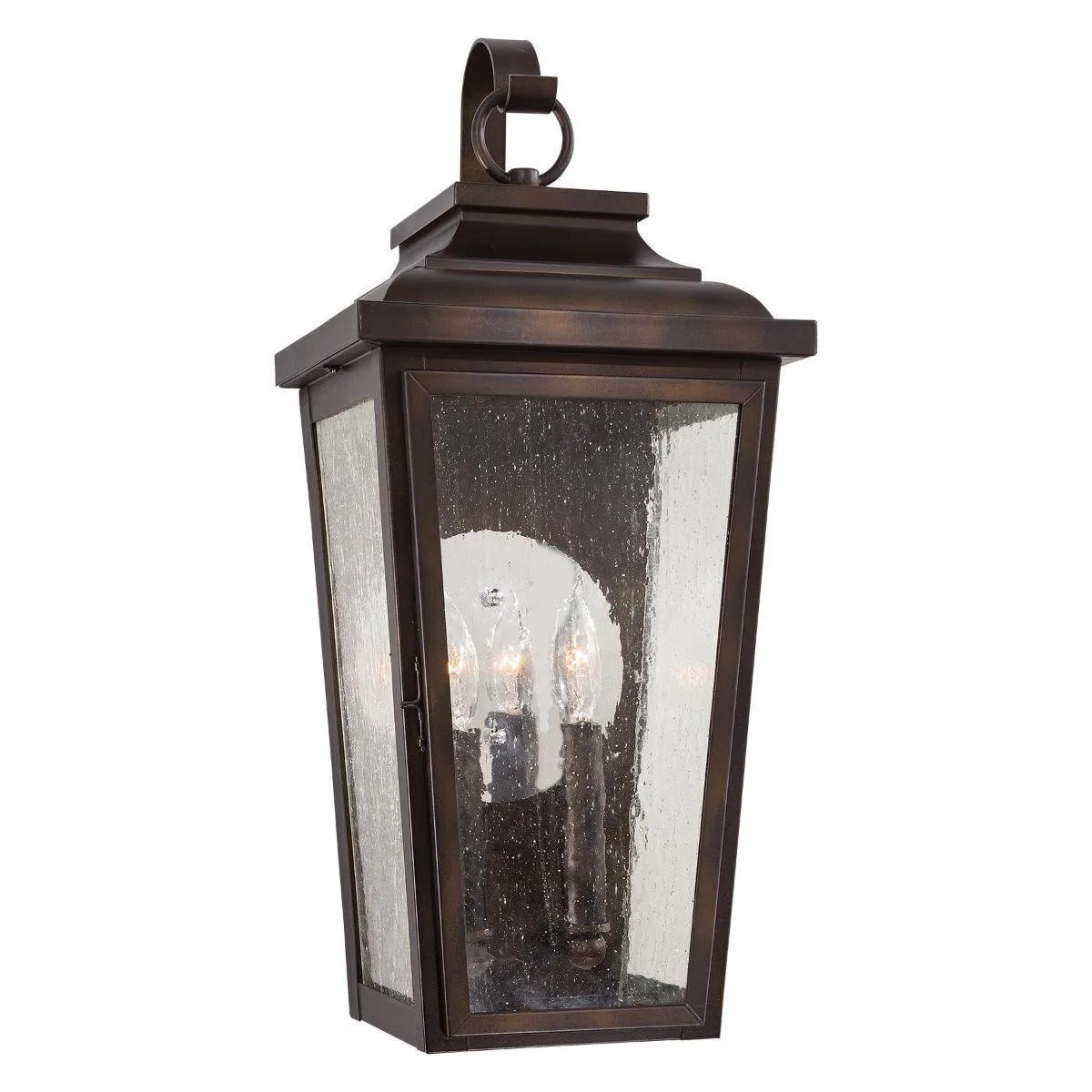 Irvington Manor 19 in. 2 Lights Outdoor Wall Lantern Bronze Finish