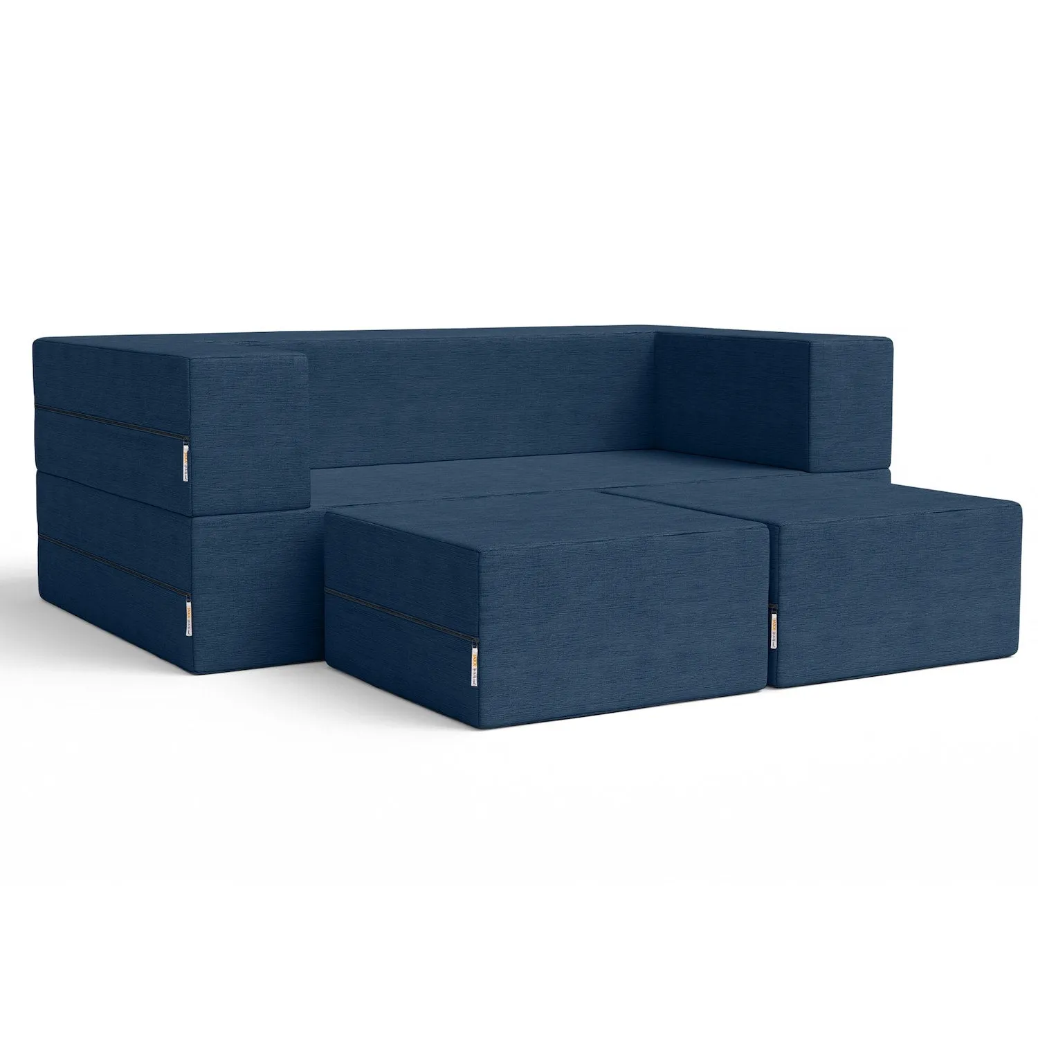 Jaxx Zipline Queen Convertible Sleeper Loveseat and Ottomans