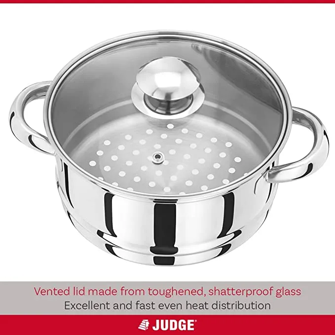 Judge Essentials Stainless Steel 3 Tier Steamer 18cm