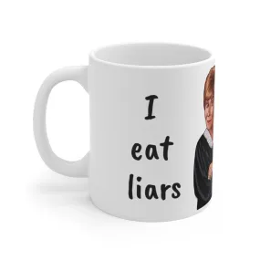 Judge Judy Mug I eat liars for breakfast,Funny quote Sarcastic Judge Judy Magic/Normal Mug,Gift for Christmas/Thanksgiving/Birthday/Judy Fan