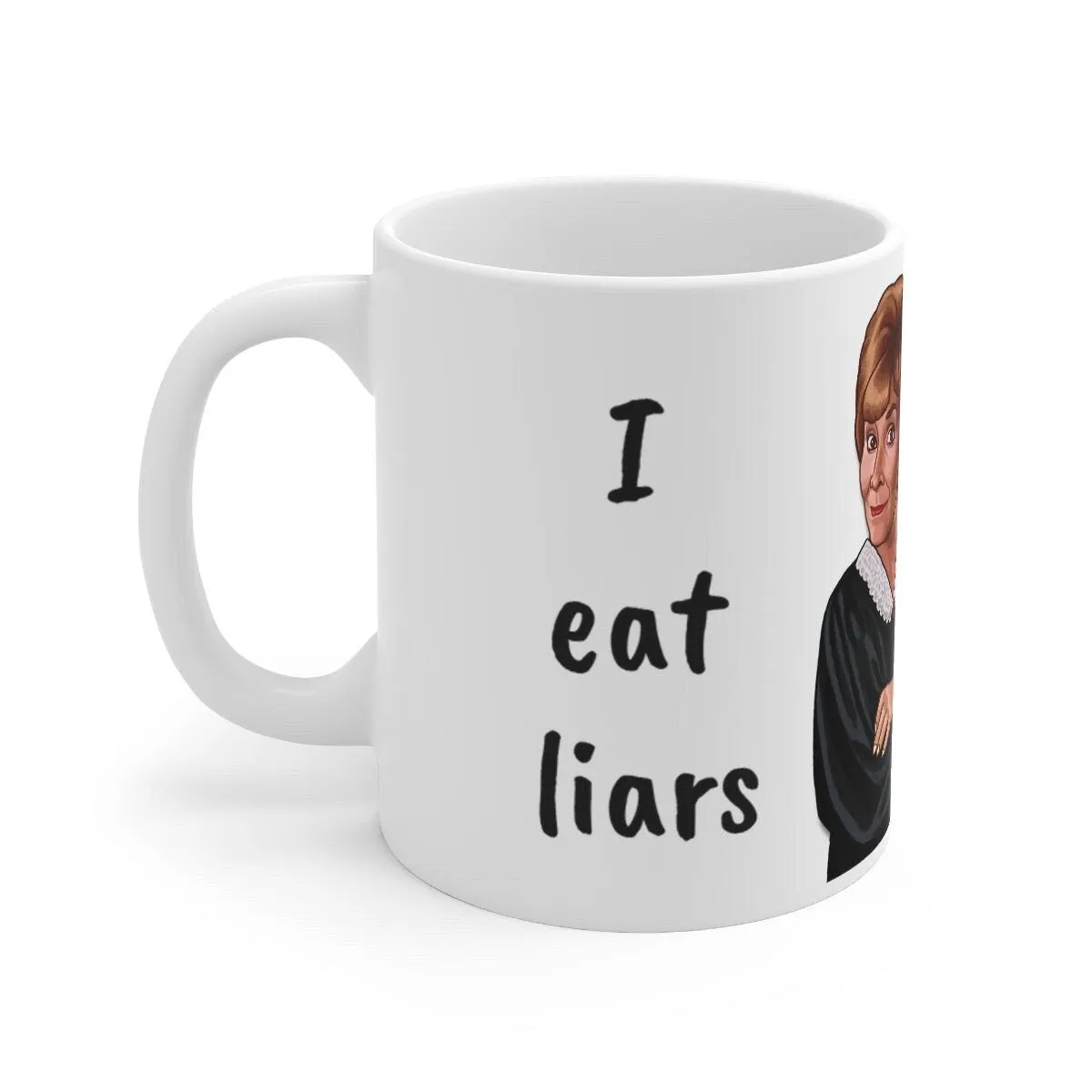 Judge Judy Mug I eat liars for breakfast,Funny quote Sarcastic Judge Judy Magic/Normal Mug,Gift for Christmas/Thanksgiving/Birthday/Judy Fan