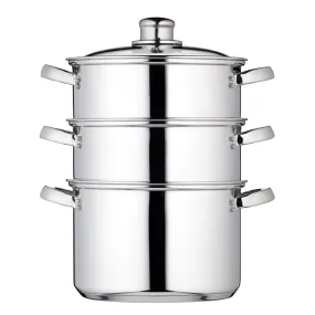 Kitchen Craft 3 Tier Steamer 20cm Stainless Steel