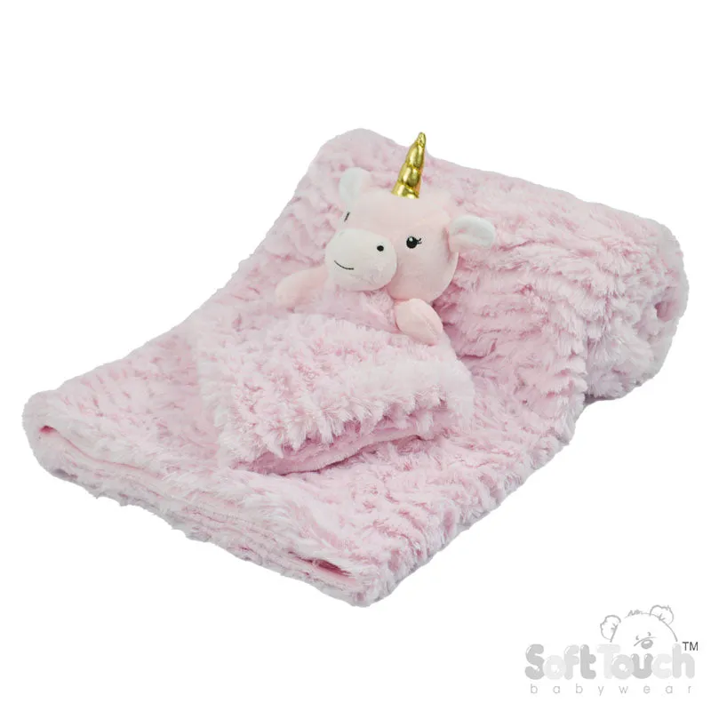 Lavender Pink Unicorn Comforter & Wrap Set - FBP224-P