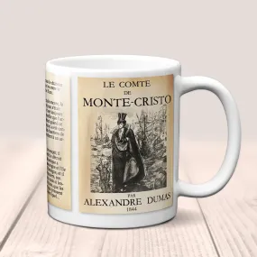 Le Comte de Monte-Cristo by Alexandre Dumas Mug. Coffee Mug with Monte-Cristo book Title and Book Pages, bookish gift, Literary Mug,Book Mug