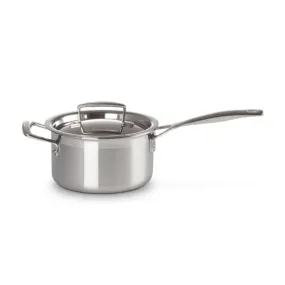 Le Creuset 3-ply Stainless Steel saucepan with lid