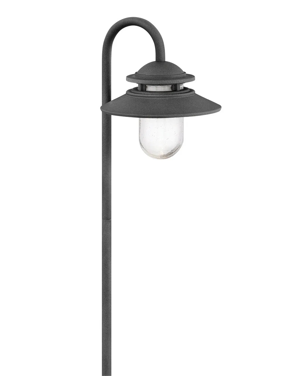 LED Path Light from the Atwell Path Collection in Aged Zinc Finish by Hinkley