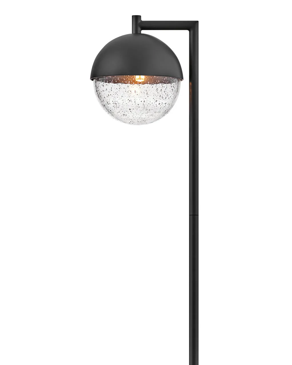 LED Path Light from the Revolve Path Collection in Satin Black Finish by Hinkley