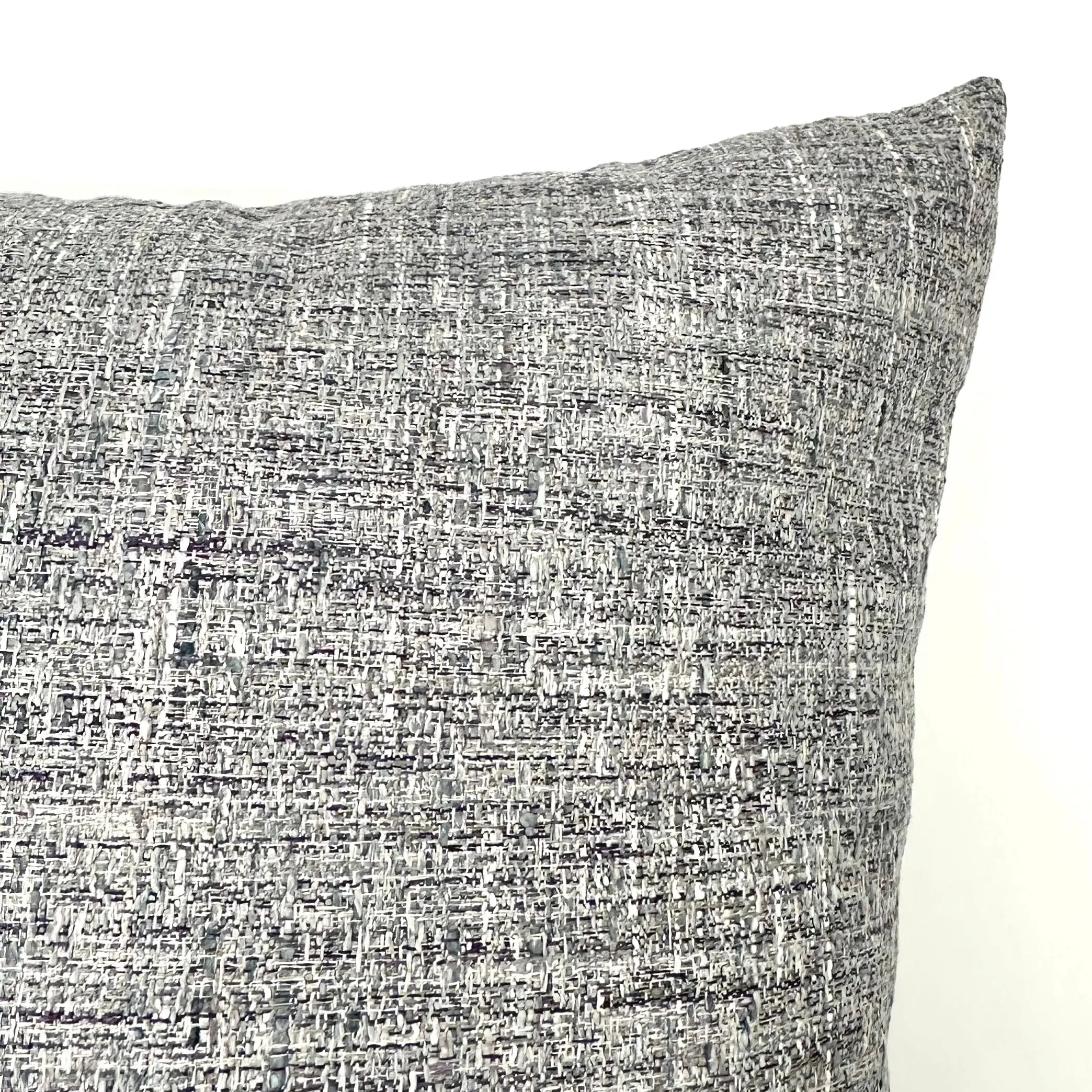 Light Gray/Blue Contemporary Throw Pillow Cover 20x20