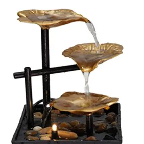 LOSA Indoor Tabletop Water Fountain Figurines Fortune Office Living Room Crafts