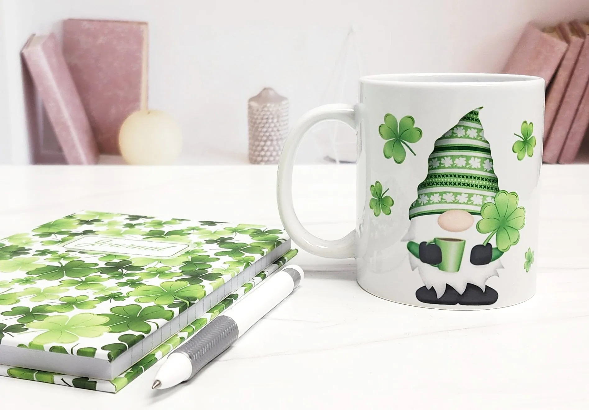 Lucky Clover Gnome Mug