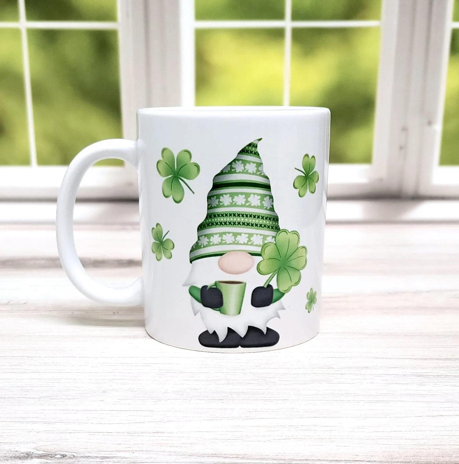 Lucky Clover Gnome Mug