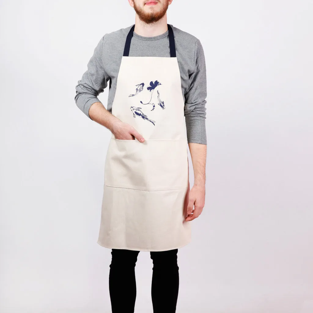 Lucky koi Apron - screen printed