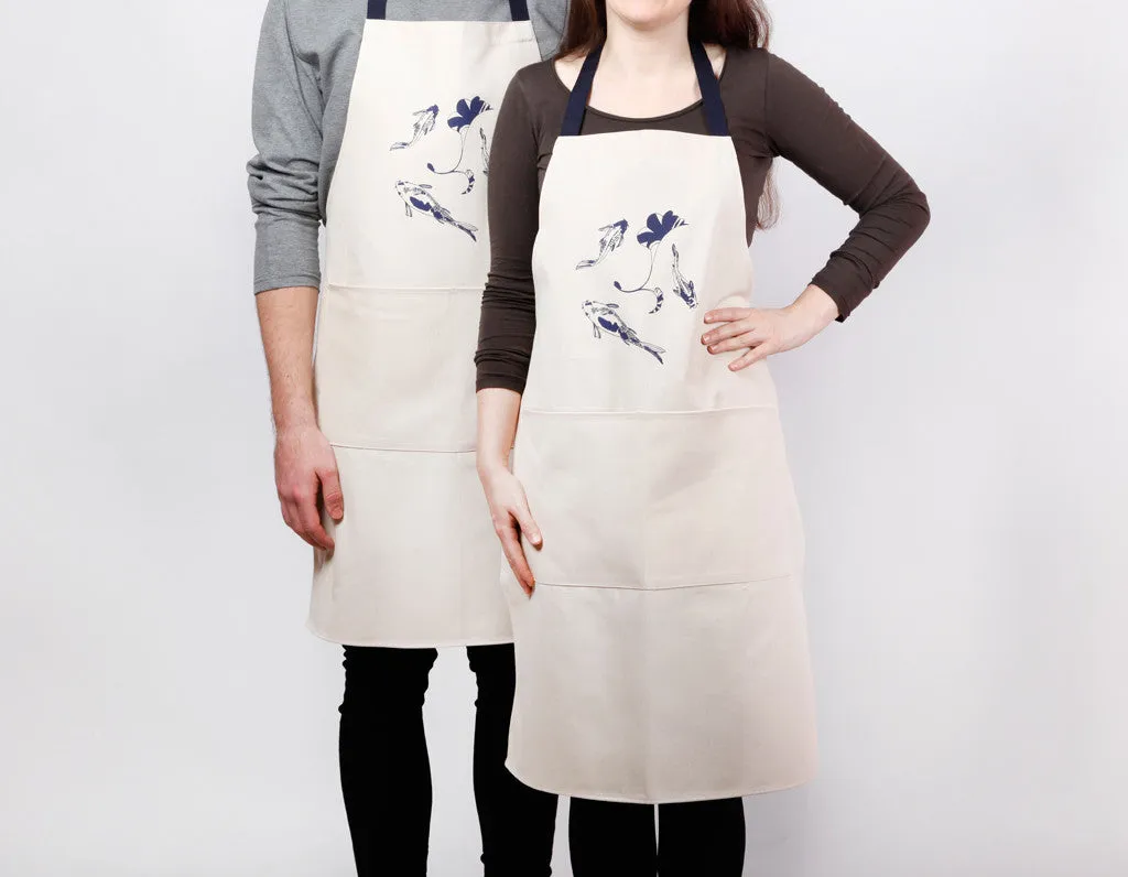 Lucky koi Apron - screen printed