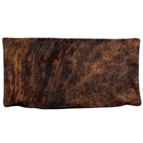 Lumbar Pillow Cover - Brown & Black Brindle Cowhide - 24" x 12" (LPILC070)