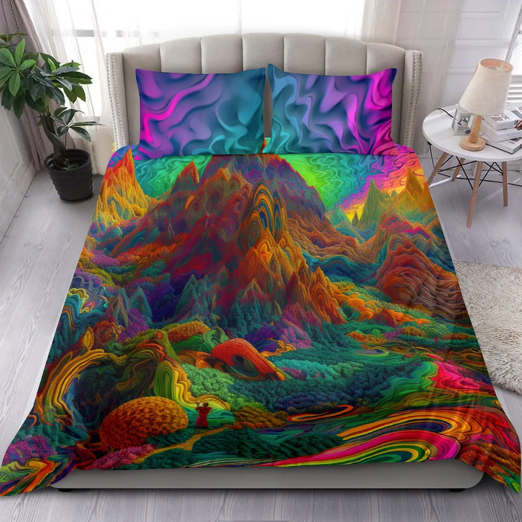 MAGIC MOUNTAIN BEDDING SET | ACIDMATH AI