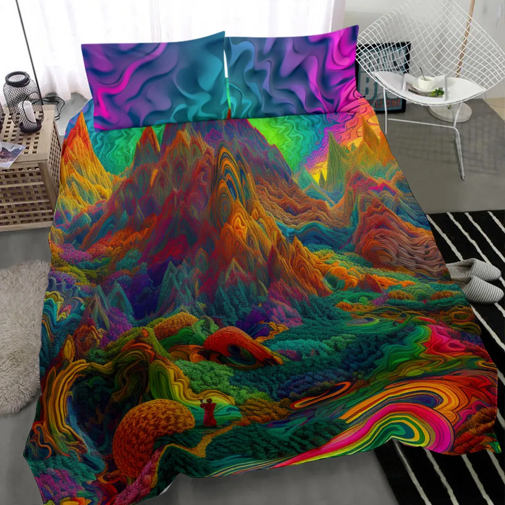 MAGIC MOUNTAIN BEDDING SET | ACIDMATH AI