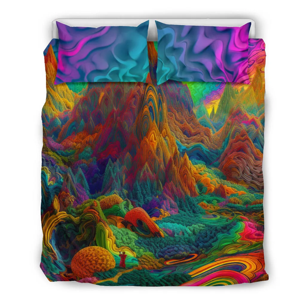 MAGIC MOUNTAIN BEDDING SET | ACIDMATH AI